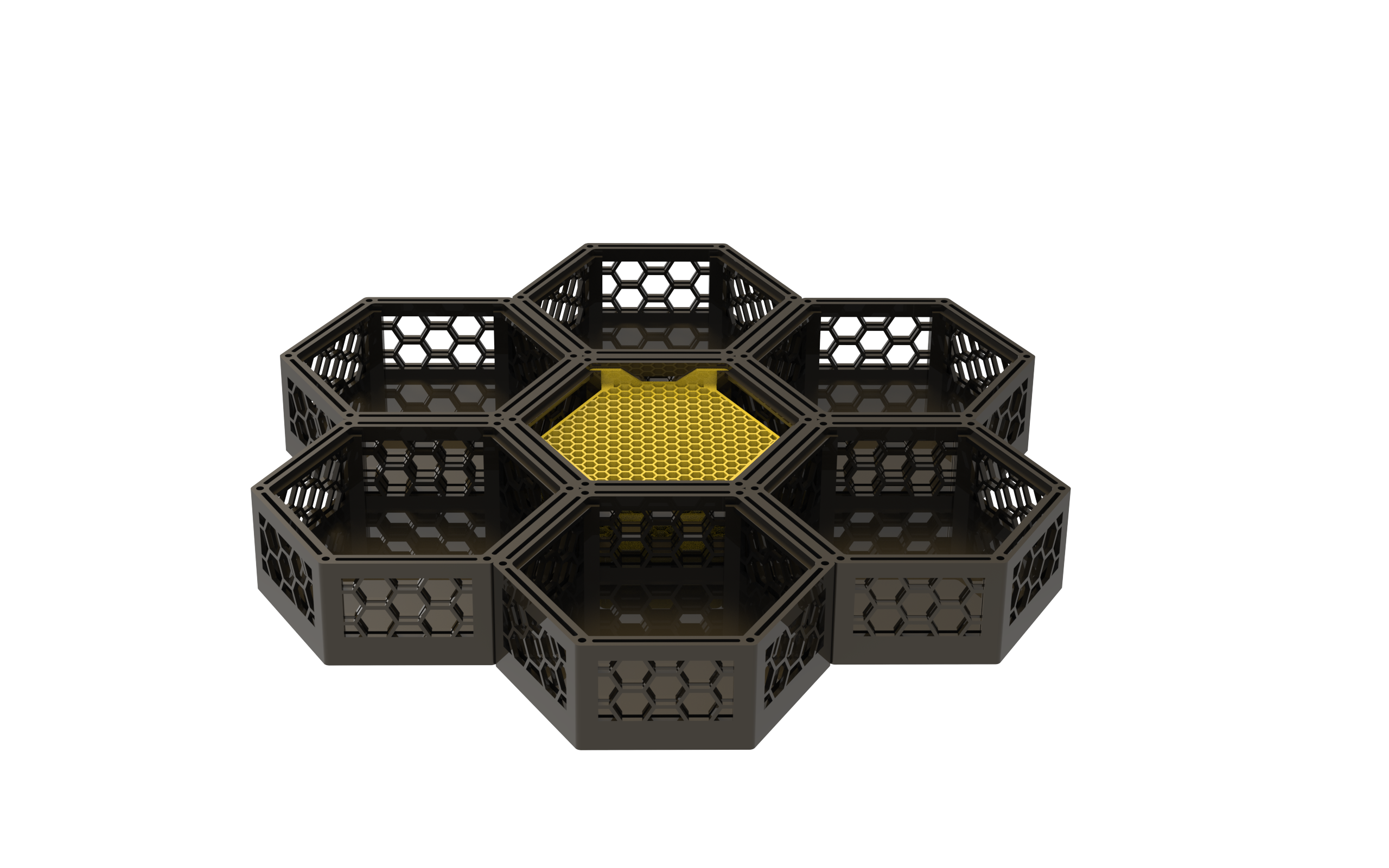 Modular Bee Hive HexaBees | Modular Indoor Observation Beehives & Living Art